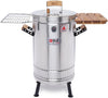 3-in-1 Stainless Steel Barrel: Grill, Bake, Smoke - 25 lbs Capacity, Serves 25, Includes Accessories