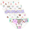 5-Pack Girls' KITTY Design Ultra-Soft Microfiber Panties with Cotton Lining